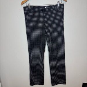 Betabrand Yoga Dress Pants Women’s Black Grey Gingham Check Pull-On